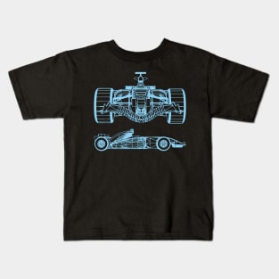 Formula Racing Car Racing Car Racer Kids T-Shirt